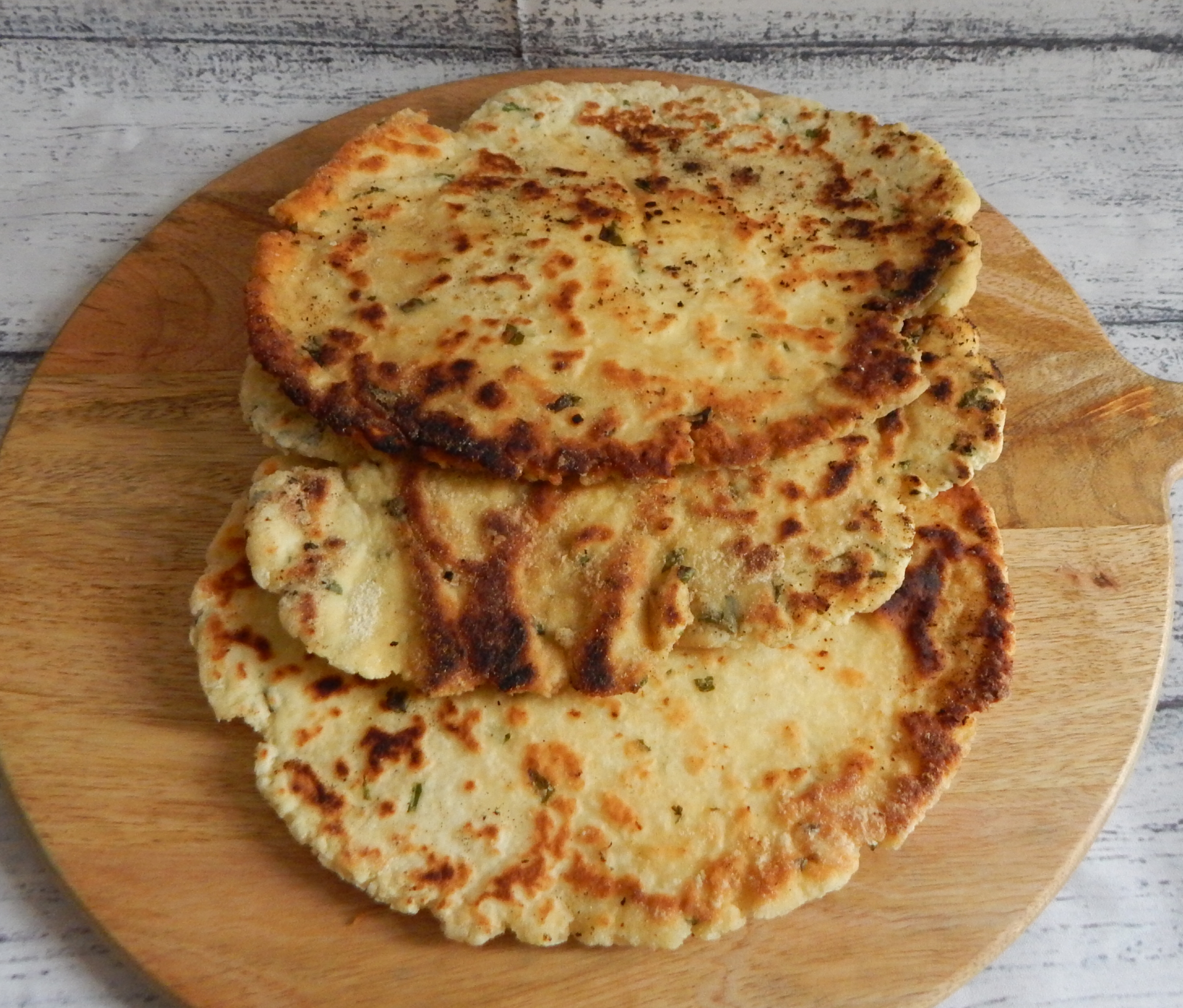 Gluten Free Garlic and Coriander Naan Bread Recipe